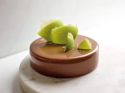 Sernik na zimno z ganachem czekoladowym